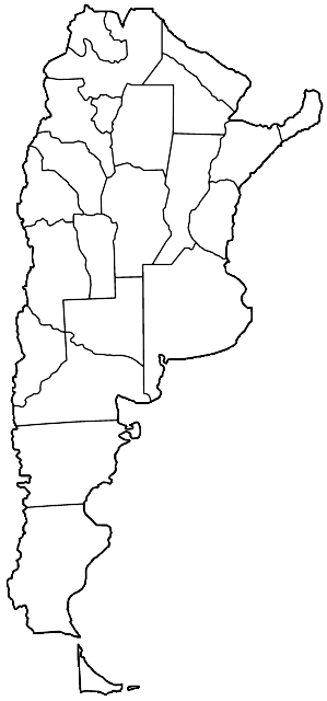 Mapa político de Argentina